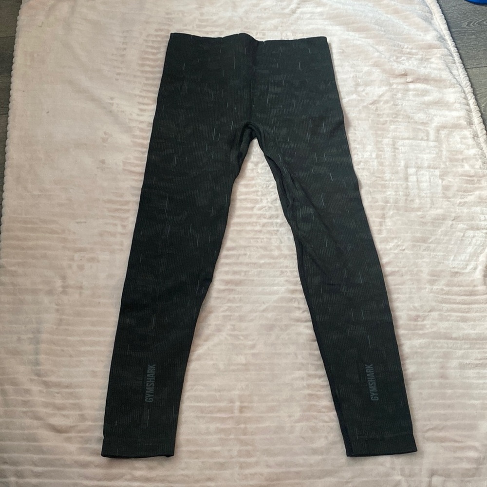 Gymshark Illumination Seamless Leggings - Size Small, Black/Grey
